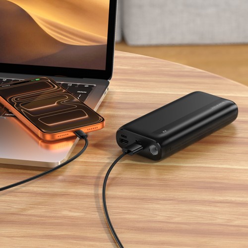 Зовнішній акумулятор BOROFONE BJ86 Victoria power bank(20000mAh) Black