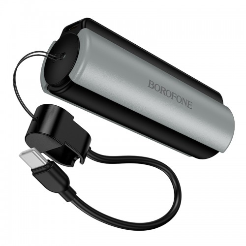 Зовнішній акумулятор BOROFONE BJ87 Star power bank with flashlight and cable(5000mAh) Black