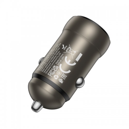 Автомобильное зарядное устройство BOROFONE BZ32 Fresh однопортовое PD30W автомобильное зарядное устройство Black