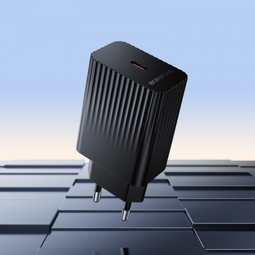 Сетевое зарядное устройство BOROFONE BAS75A Source однопортовое PD30W зарядное устройство Черное
