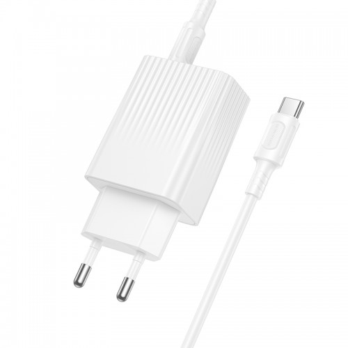 Сетевое зарядное устройство BOROFONE BAS76A Source PD30W+QC3.0, комплект зарядного устройства (C — C), белый