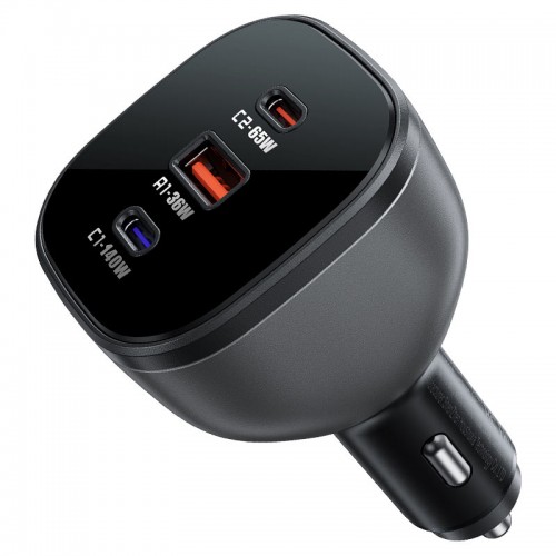 Автомобильное зарядное устройство ACEFAST B14 165W (2*USB-C+USB-A) 3-портовое автомобильное зарядное устройство Черное