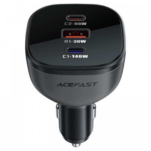 Автомобильное зарядное устройство ACEFAST B14 165W (2*USB-C+USB-A) 3-портовое автомобильное зарядное устройство Черное