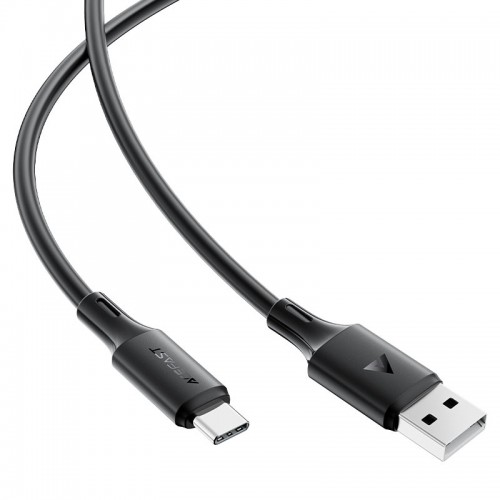 Кабель ACEFAST C17-04 USB-A to USB-C silicone charging data cable Black
