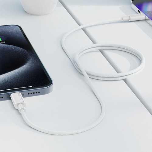 Кабель ACEFAST C18-03 USB-C to USB-C braid charging data cable White