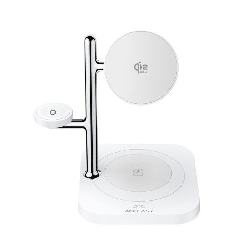 Беспроводное зарядное устройство ACEFAST E39 desktop 4-в-1 держатель для беспроводной зарядки, белый