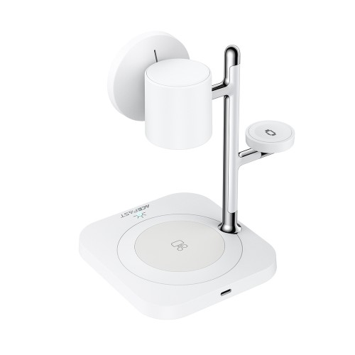 Беспроводное зарядное устройство ACEFAST E39 desktop 4-в-1 держатель для беспроводной зарядки, белый