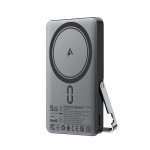 Ультра тонкий повербанк MagSafe AceFast M16 5000mah 18W з тримачем Black