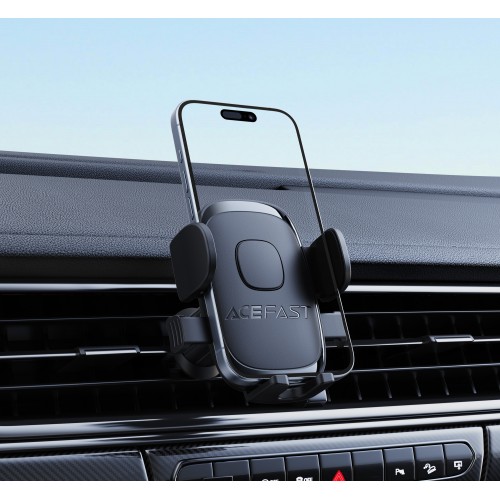 Автодержатель для телефона ACEFAST D56 с фиксацией одной кнопкой, автомобильный держатель для решётки вентиляции, чёрный