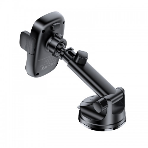 Автодержатель для телефона с БЗП ACEFAST D49 press type wireless charging car holder for dashboard Black