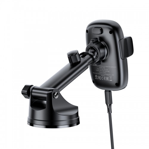 Автодержатель для телефона с БЗП ACEFAST D49 press type wireless charging car holder for dashboard Black