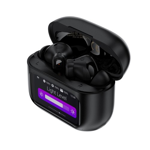 Беспроводные наушники TWS ACEFAST W6 smart screen, ENC, IPX4, Black