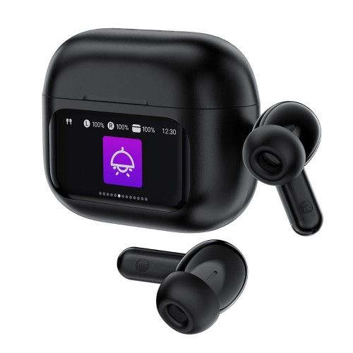 Беспроводные наушники TWS ACEFAST W6 smart screen, ENC, IPX4, Black