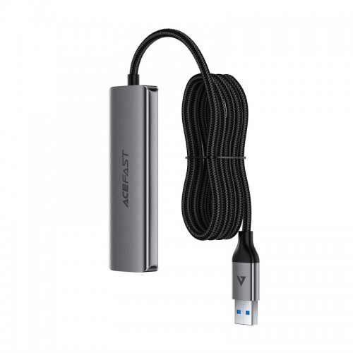 USB-хаб ACEFAST J17 USB-A  4-in-1 HUB Metal Gray