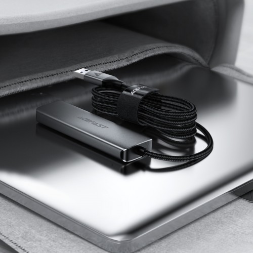 USB-хаб ACEFAST J17 USB-A  4-in-1 HUB Metal Gray