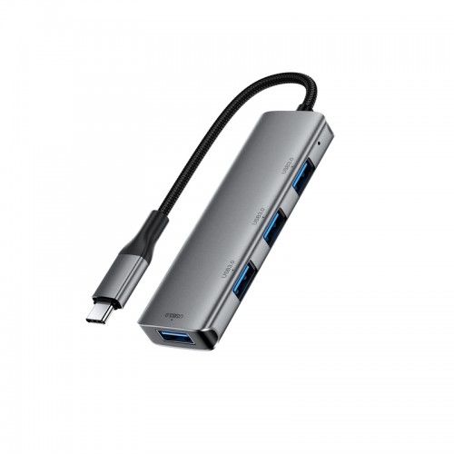 USB-хаб ACEFAST J15 USB-C 4-в-1 HUB Металлический серый
