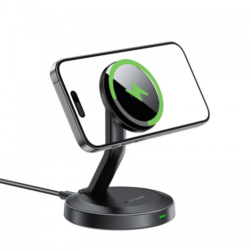Беспроводное мультизарядное устройство ACEFAST E26 настольный держатель для беспроводной зарядки мобильного телефона Black