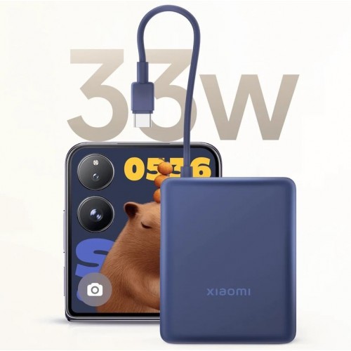 Зовнішній акумулятор Xiaomi 33W Power Bank 10000 (Integrated Cable) Ice Blue GL