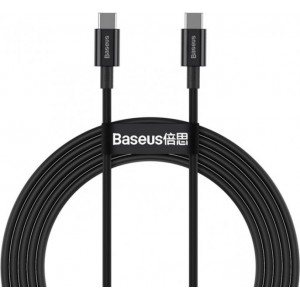 Кабель Baseus Superior Series Fast Charging Data Cable Type-C to Type-C 100W 2m Black