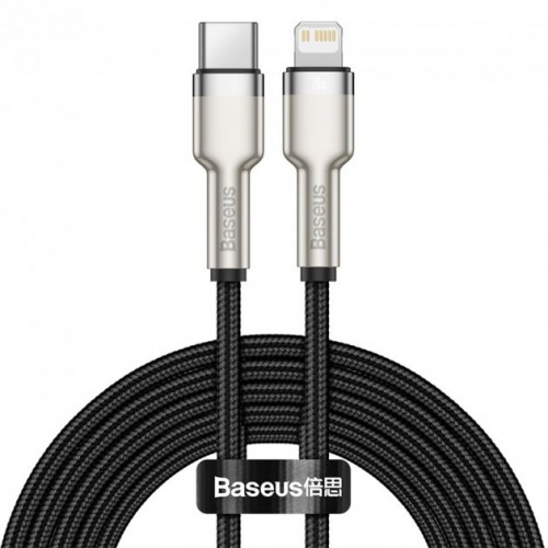 Кабель Baseus Cafule Series Metal Data Cable Type-C to iP PD 20W 2m Black
