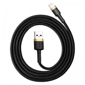 Кабель Baseus Cafule Cable USB для Lightning 2.4A 1 м Золотой+Черный