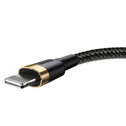 Кабель Baseus Cafule Cable USB для Lightning 2.4A 1 м Золотой+Черный
