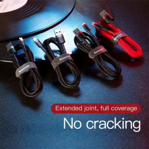 Кабель Baseus Cafule Cable USB для Lightning 2.4A 1 м Золотой+Черный