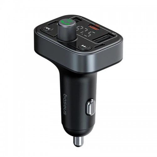 АЗП с FM-модулятором Baseus S-09 Pro Series Car FM Transmitter Cluster Черный