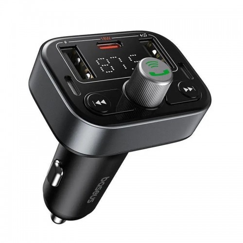 АЗП с FM-модулятором Baseus S-09 Pro Series Car FM Transmitter Cluster Черный