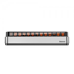 Паркувальна карта Baseus Moonlight Box Series Temporary Parking Number Plate Silver