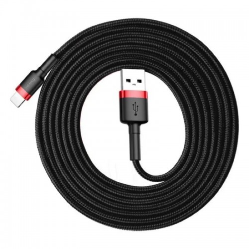 Кабель Baseus Cafule Cable USB для Lightning 1.5A 2 м красный+чёрный