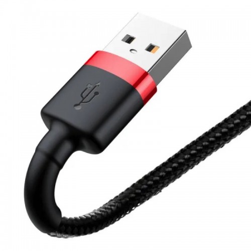 Кабель Baseus Cafule Cable USB для Lightning 1.5A 2 м красный+чёрный