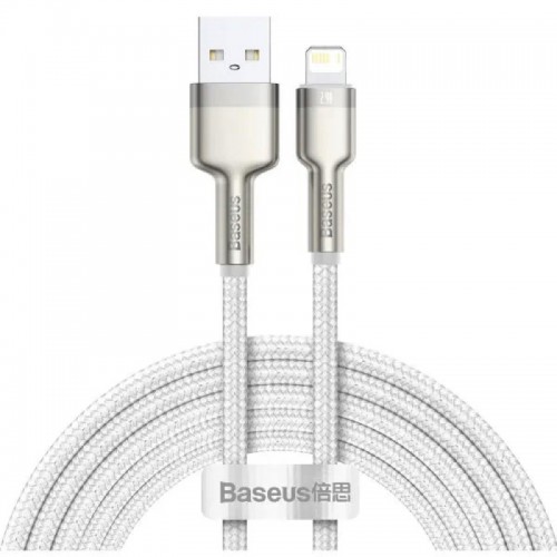 Кабель Baseus Cafule Series Metal Data Cable USB to IP 2.4A 1 м Белый