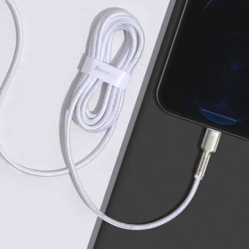 Кабель Baseus Cafule Series Metal Data Cable USB to IP 2.4A 1 м Белый
