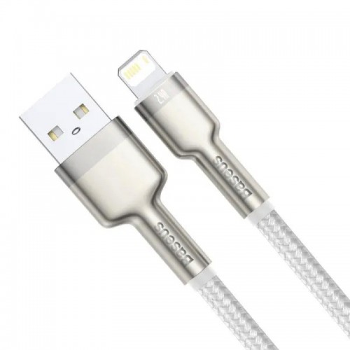 Кабель Baseus Cafule Series Metal Data Cable USB to IP 2.4A 1 м Белый