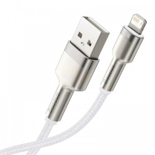 Кабель Baseus Cafule Series Metal Data Cable USB to IP 2.4A 1 м Белый