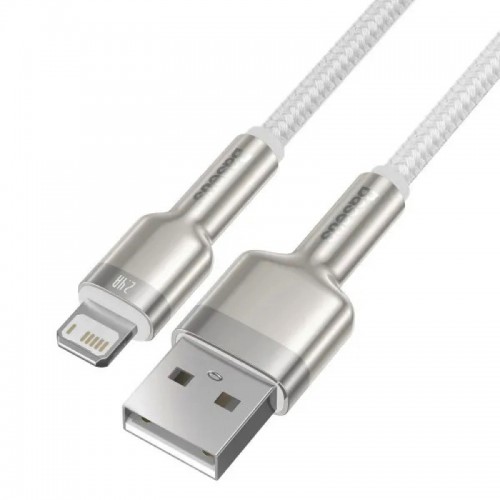 Кабель Baseus Cafule Series Metal Data Cable USB to IP 2.4A 1 м Белый