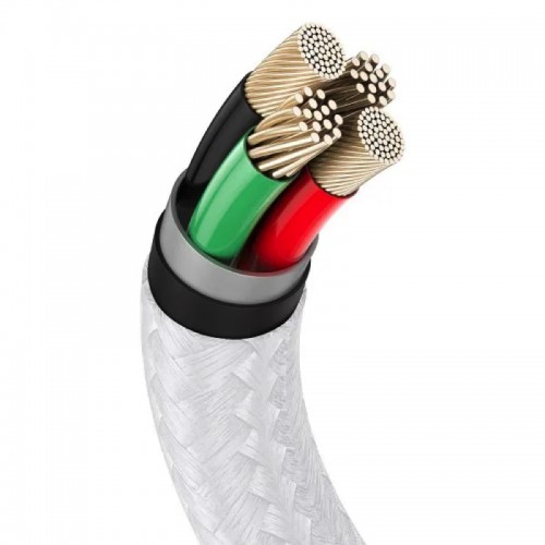 Кабель Baseus Cafule Series Metal Data Cable USB to IP 2.4A 1 м Белый