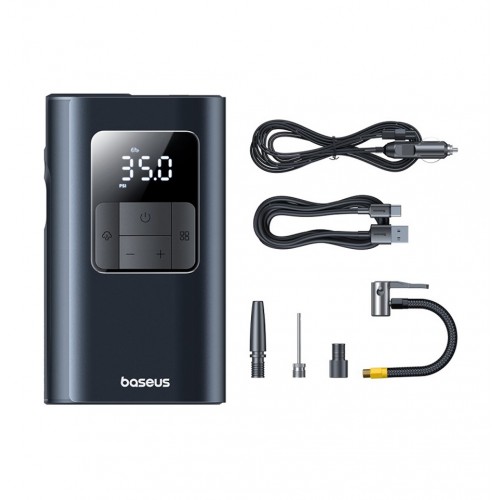 Автомобильный насос Baseus PrimeTrip VA1 Wired and Wireless 2-in-1 для накачки шин Cosmic Black