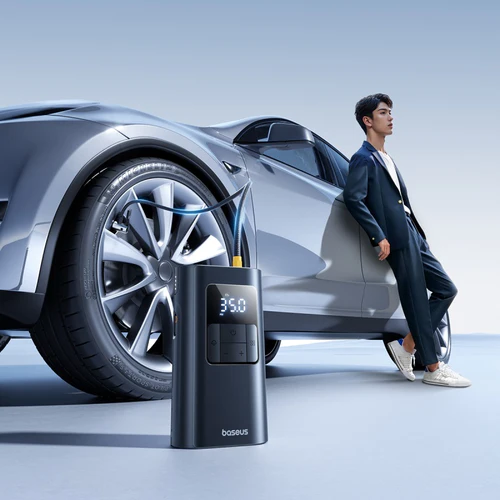 Автомобильный насос Baseus PrimeTrip VA1 Wired and Wireless 2-in-1 для накачки шин Cosmic Black