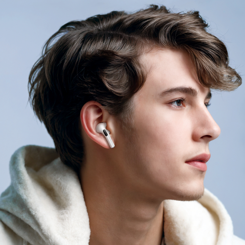 Беспроводные наушники TWS HOCO EW72, ANC, сенсорный экран Reduction, белые