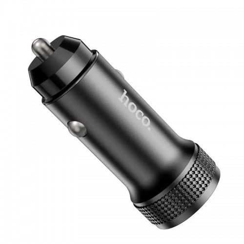 Автомобильное зарядное устройство HOCO Z49 Level с двумя портами, черное
