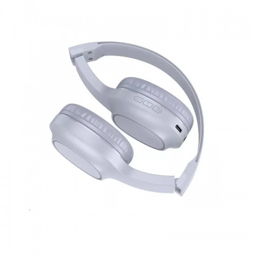 Беспроводные накладные наушники HOCO W46 Charm BT headset Light Blue Gray