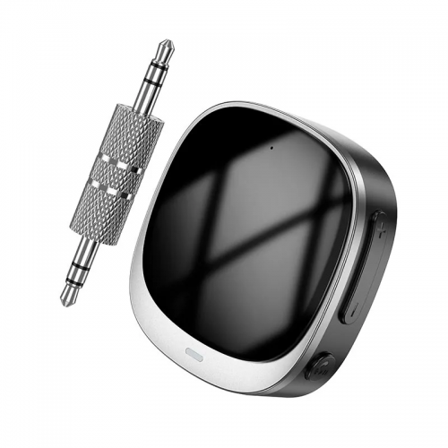 Bluetooth-ресивер HOCO E80 Travel car AUX BT receiver Black