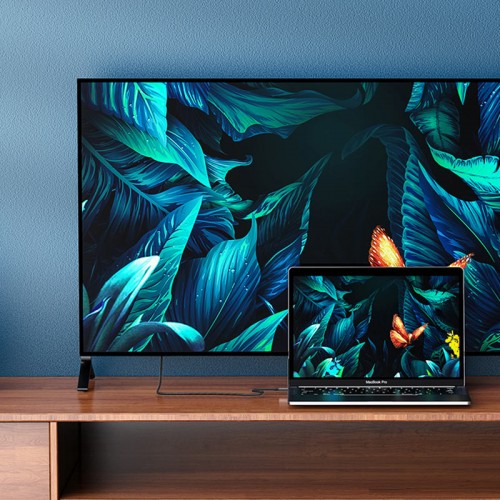 Кабель HOCO UA16 Type-C на HDTV HD on-screen кабель, металлический серый