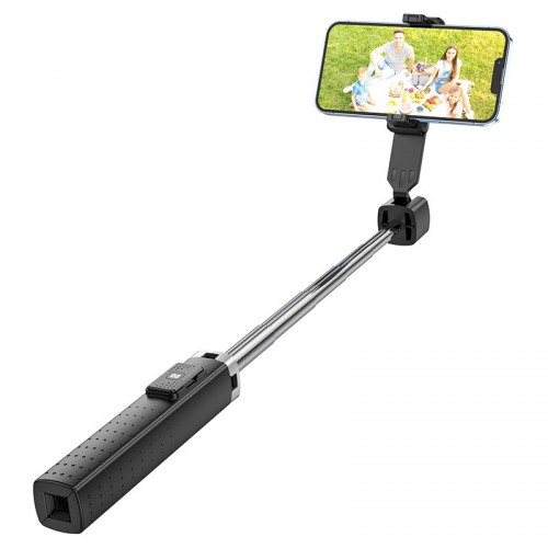 Селфи-монопод HOCO K18 Wave четырехногий держатель для прямых трансляций Black