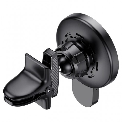 Автодержатель для телефона с БЗП HOCO CA85 Ultra-fast magnetic wireless charging car holder Black