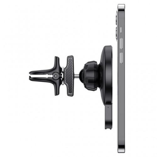 Автодержатель для телефона с БЗП HOCO CA85 Ultra-fast magnetic wireless charging car holder Black