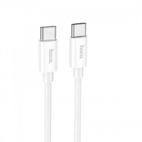 Кабель HOCO X87 Magic silicone 60W PD charging data cable for Type-C to Type-C White