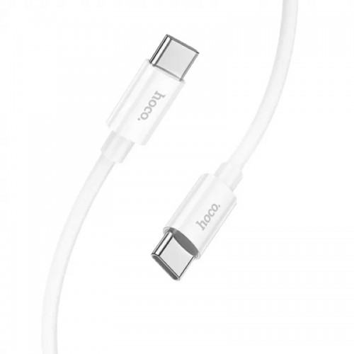 Кабель HOCO X87 Magic silicone 60W PD charging data cable for Type-C to Type-C White